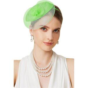 Fascinators Hats for Women Green